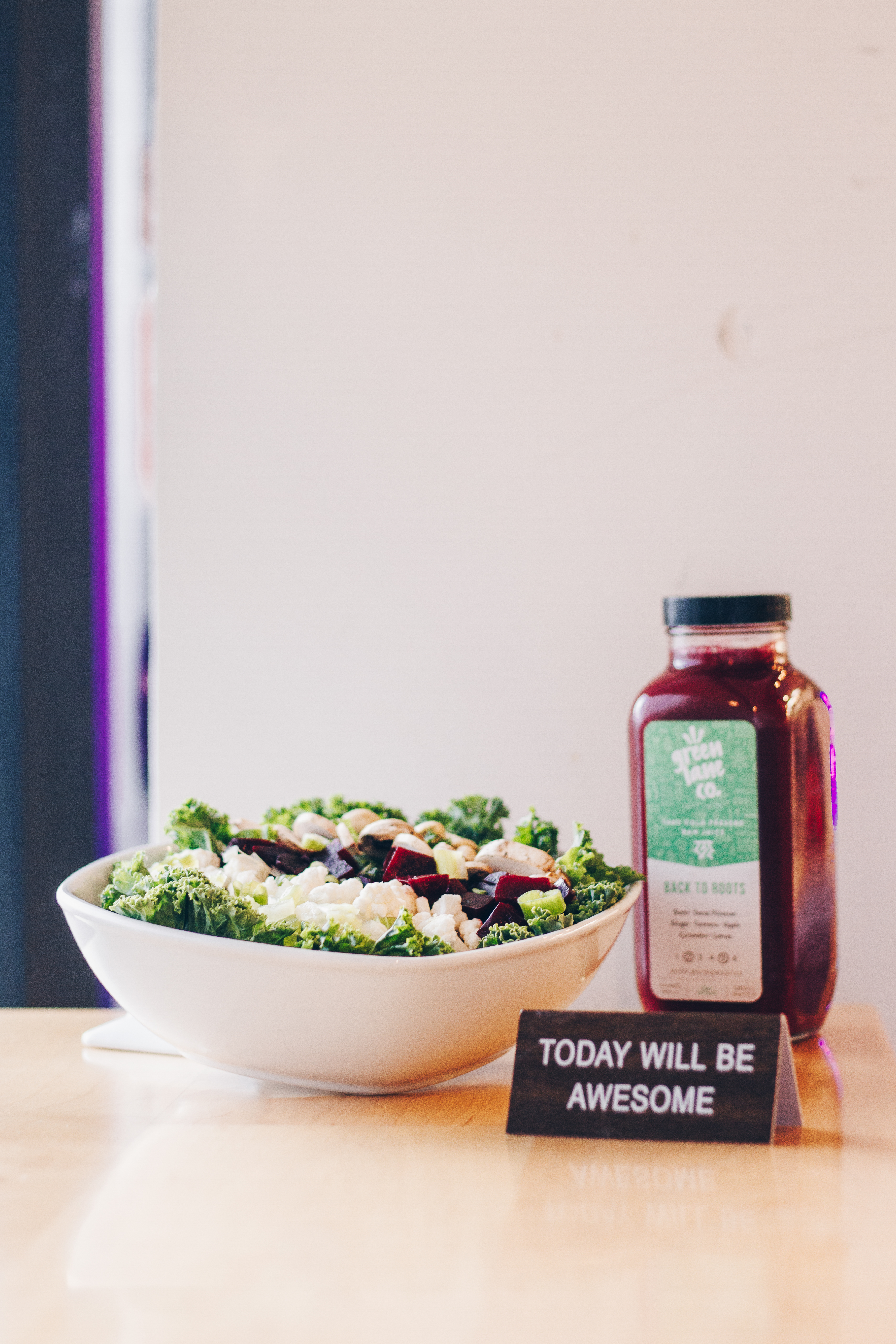 Green Lane bowl and drink