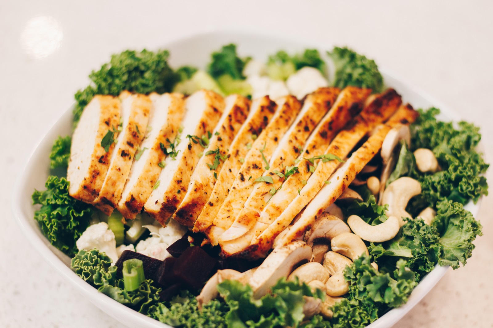 Wrap and salad from Green Lane Co.